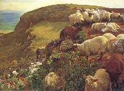 William Holman Hunt Our English Coasts oil